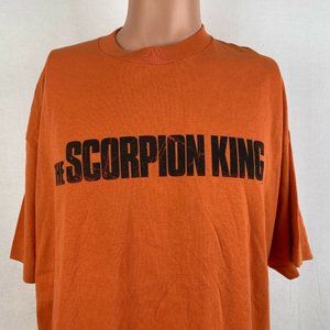 The Scorpion King Movie Promo T Shirt Vtg 2002 The Rock Dwayne Johnson Size XL
